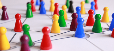 Demonstrating the power of social media networks through a visual image